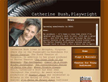 Tablet Screenshot of catherinebushplays.com